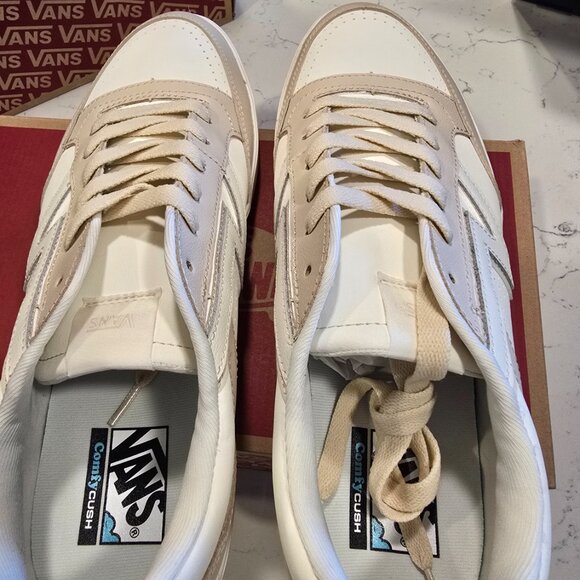 Vans Men's Lowland Cc Leather Marshmallow True White Skate Shoes Size 13 NIB - Picture 8 of 10